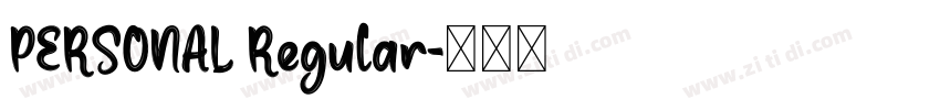 PERSONAL Regular字体转换